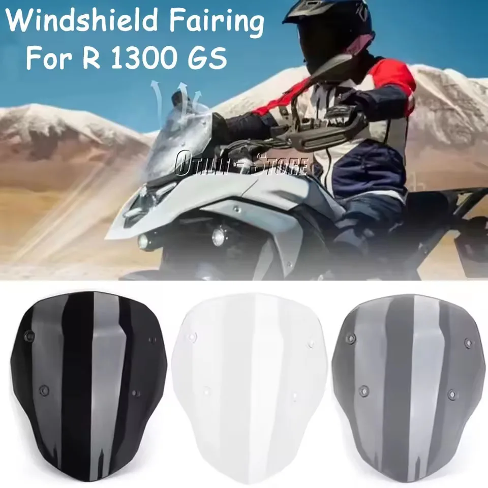 

Motorcycle Accessories Windscreen Screen With Wind Deflectors Adjustable Windshield For BMW R1300GS R 1300 GS R1300 GS