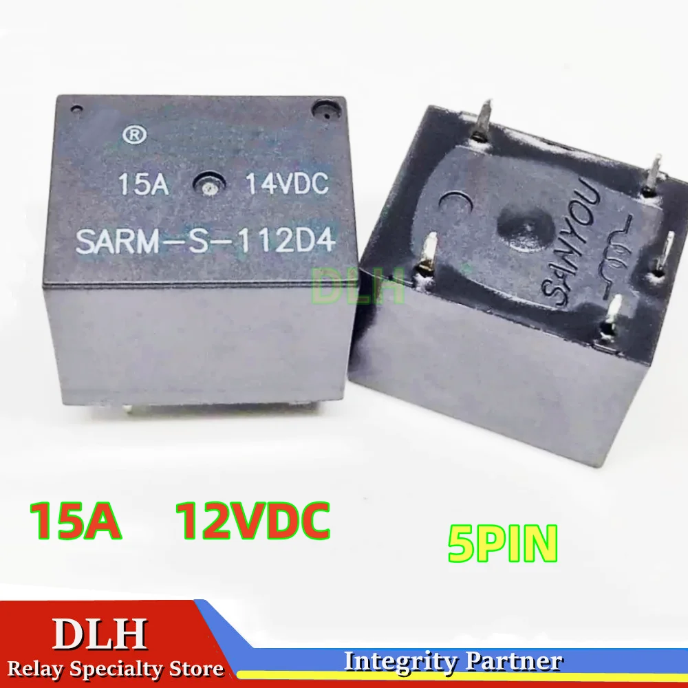 2 PCS/LOT 100%NewOriginal  SARM-S-112D SARM-S-112D4 12VDC 5PINS SARM-S-112DM SARM-S-112DM2 4PINS 15A14VDC Automobile relay