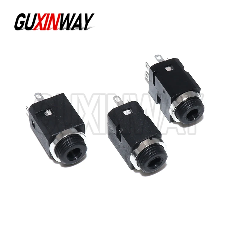 5Pcs 3.5mm 3/4/5 Pin Vertical Socket Female Socket Jack with Screw 3.5 Audio Headphone Connector PJ-341 Earphone Hole