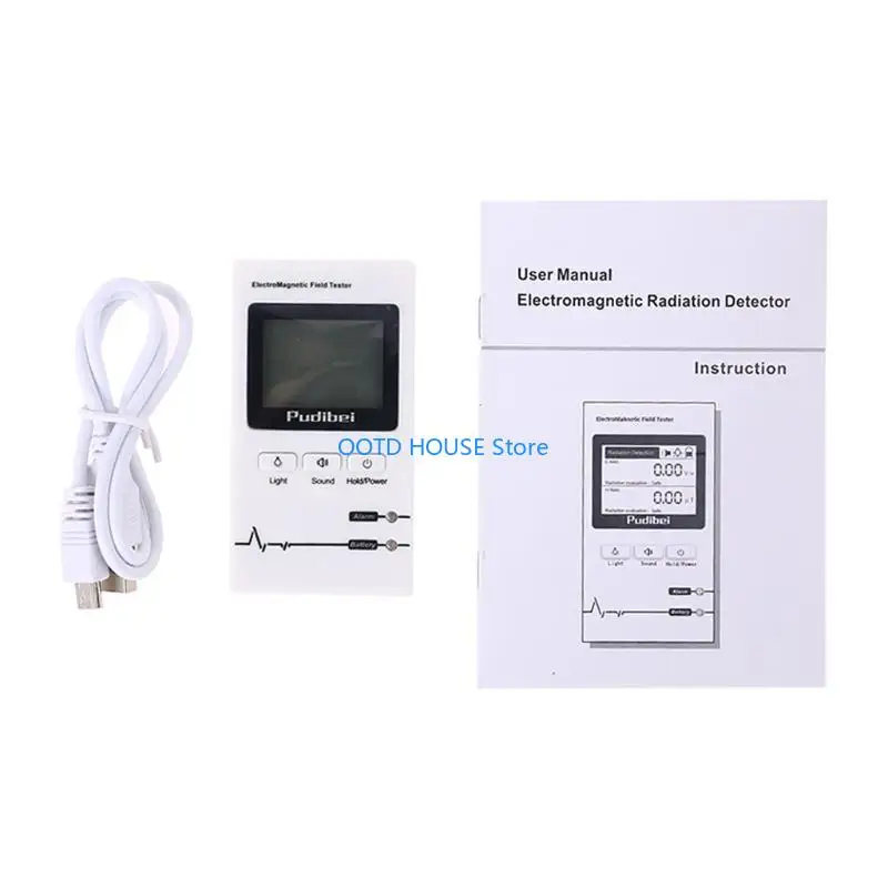 

103a Полевой детектор радиационного излучения ручной работы с цифровым ЖК-детектором EMF Great Tester Home