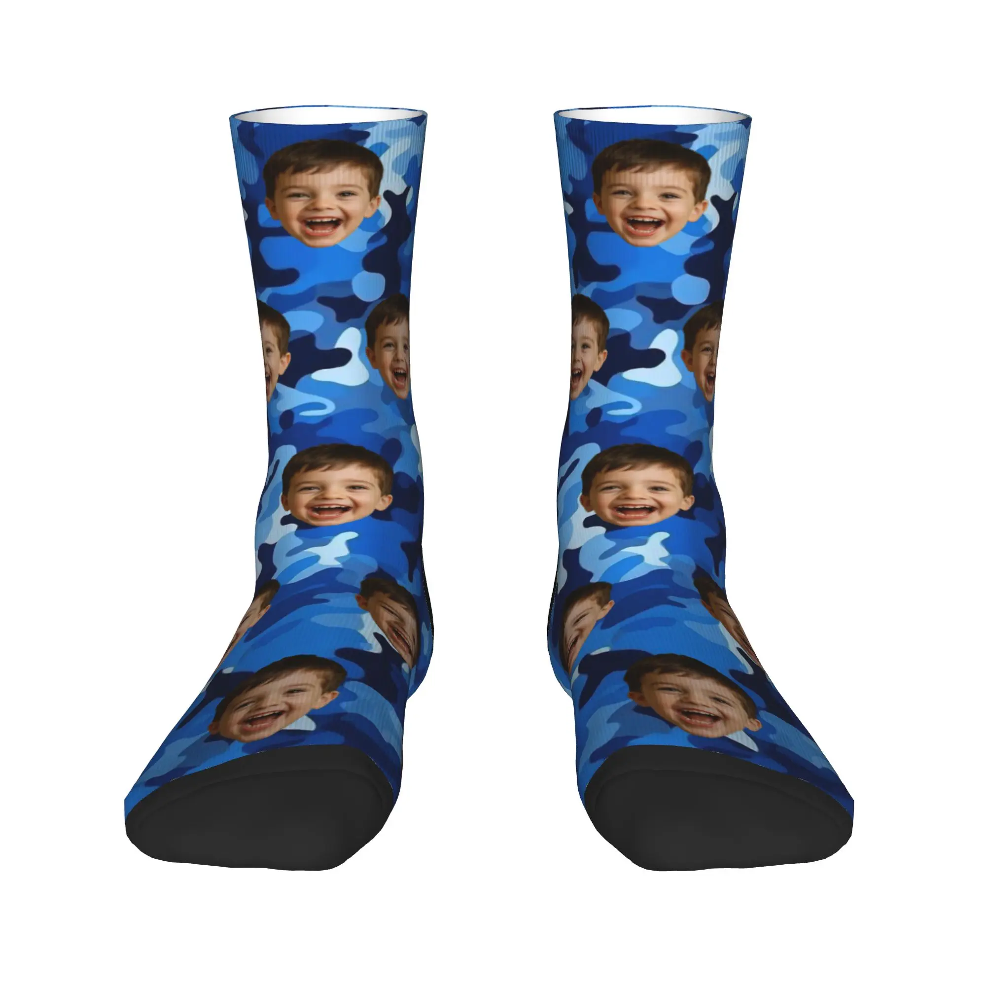 وجه مخصص لتقوم بها بنفسك جوارب الرجال الجوارب التمويه لينة تنفس جوارب بأشكال مضحكة الشتاء تسلق عدم الانزلاق جوارب مطبوعة هدية فكرة