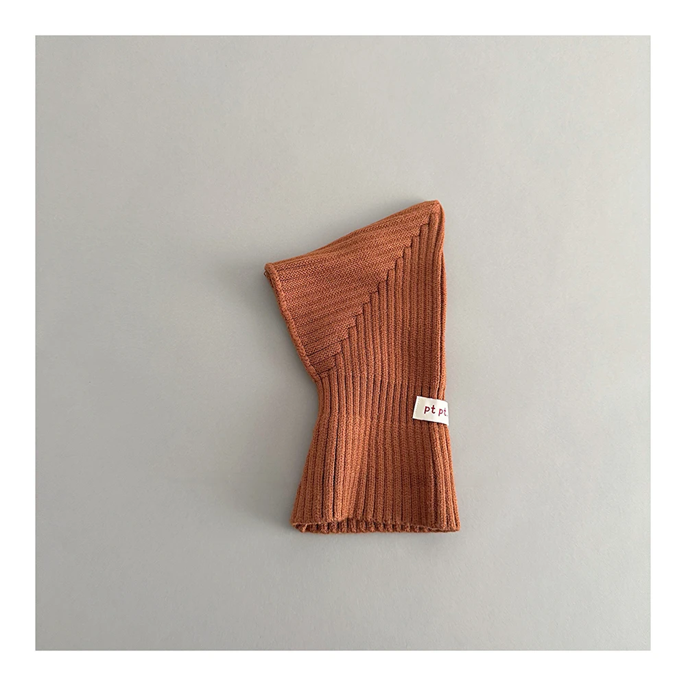 MILANCEL Baby-Strickschal mit Kapuze, warm, einfarbig, einteiliger Schal und Mützen für Kleinkinder, Kinderzubehör – Detail 32