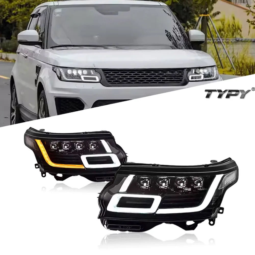 

Car Styling Head Lights For For Range Rover LED Headlights 2013-2017 Modified Upgrade to NEW Auto Dynamic Turn Signal Headlights