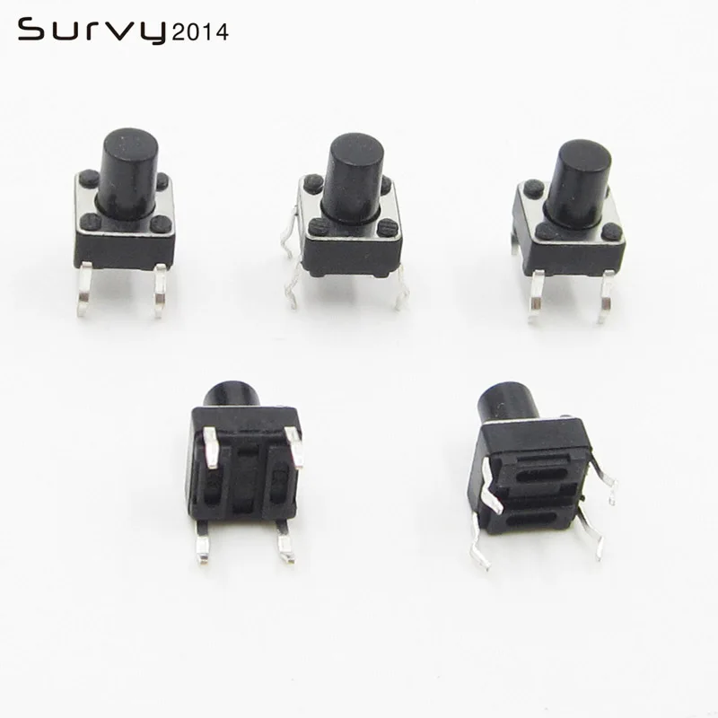 50/100Pcs 6x6mm Panel PCB Momentary Tactile Tact Mini Push Button Switch DIP 4pin 6x6x8 MM 6*6* 8MM