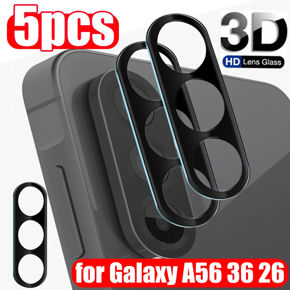 

1/3/5 Pcs Tempered Glass for Galaxy A26/A36/A56 HD Camera Lens Protector Films Anti-scratch Full Cover Back Lens Protective Film