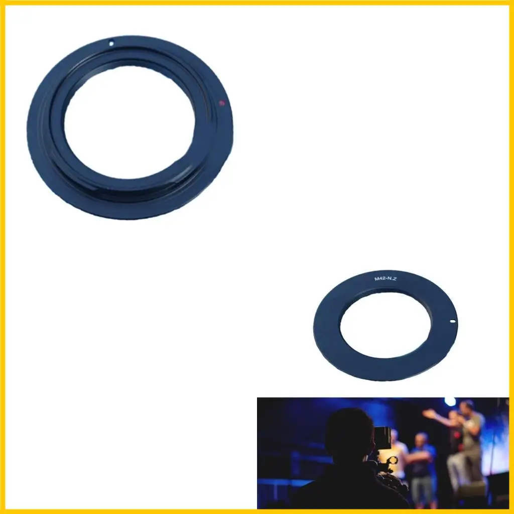 M42 Lens Mount Adapter ABS Lens Mount Converter M42 Lens Converter for Z Mount Easy Conversion Enhanced Compatibility