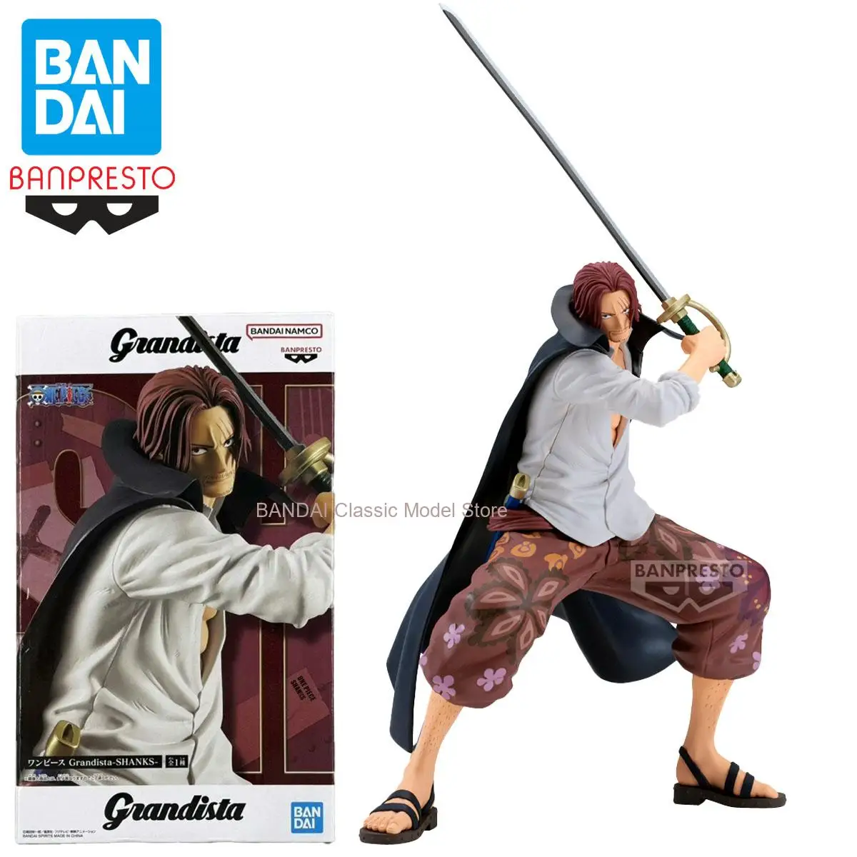 

Original BANDAI SPIRITS BANPRESTO Grandista One Piece Akagami No Shanks Collection Series Model Toys Anime Figure