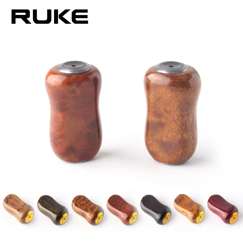 

Ruke деревянные ручки для рыбалки, аксессуары для рыболовных колес, красный сандал, материалы из палисандра для Sh/Da, ручка DIY, высокое качество