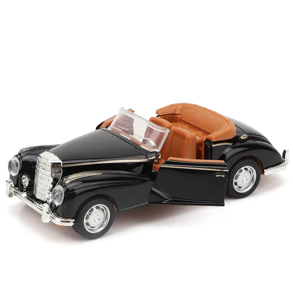 1:36 Mini Stimulation Alloy Classic Car Alloy Pull Back Retro Convertible Car Model Classic Educational Car Collection