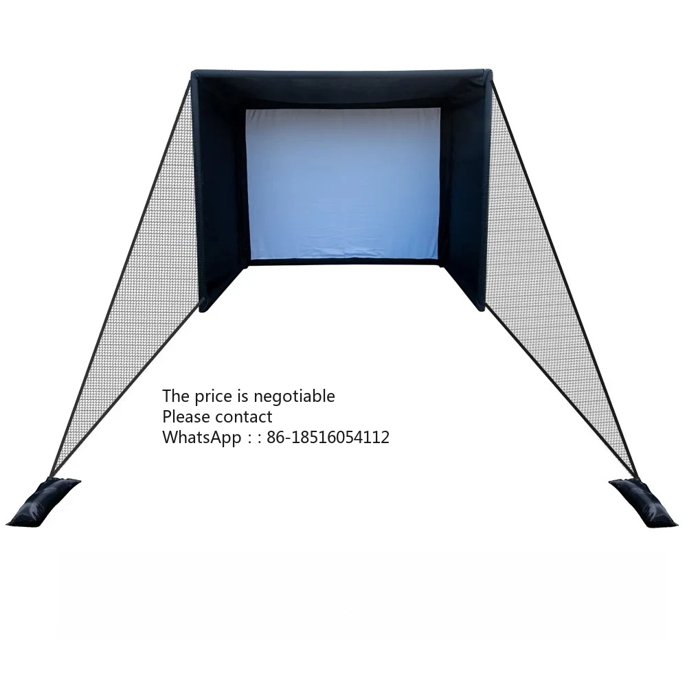 

Indoor projection percussion cage golf emulator percussion shed