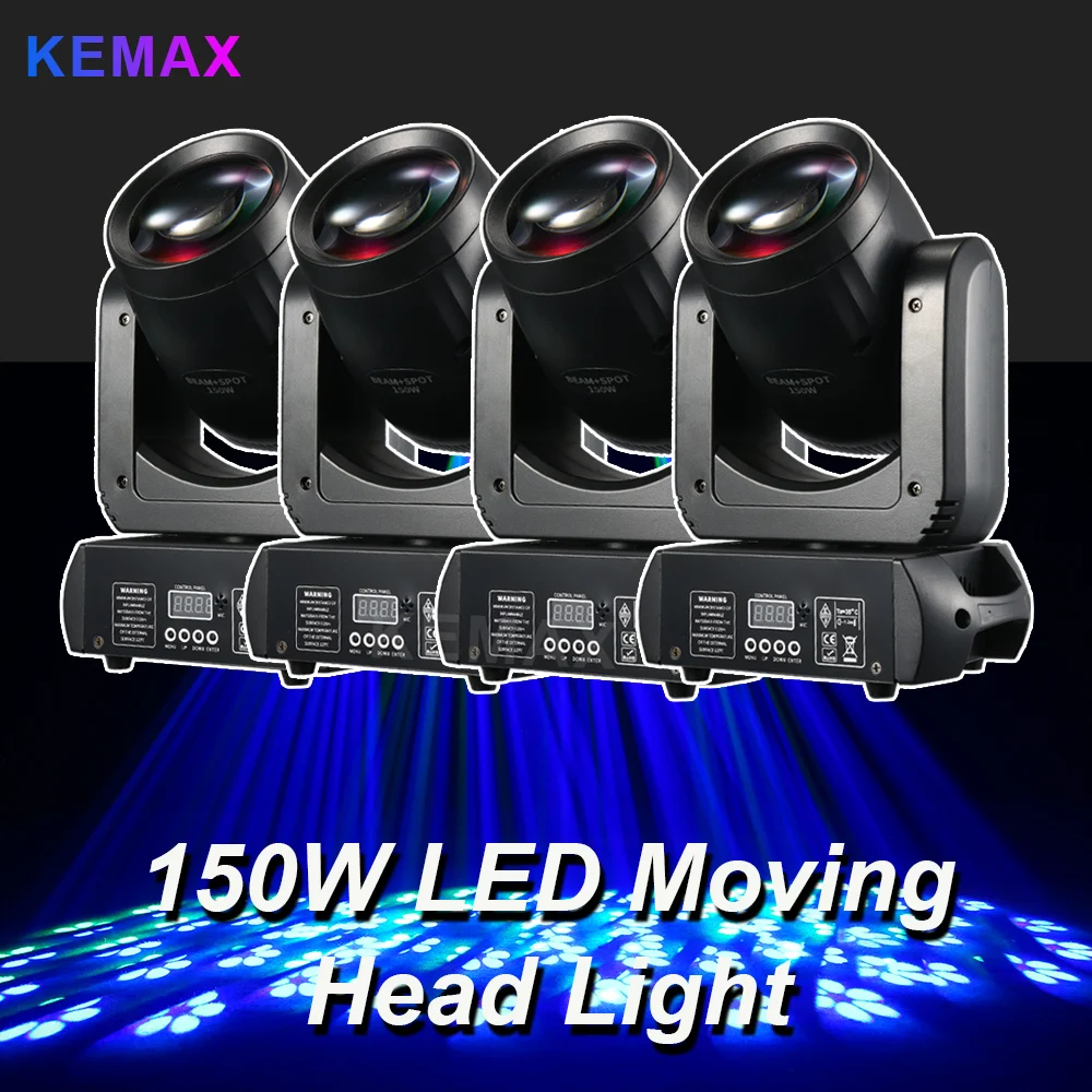 

4 шт. Lyre Beam 150 Вт Mini Luces Roboticas Dj Mobile 18 Prism Party Disco LED Stage Lights DMX Moving Head Light для ночного клуба, бара