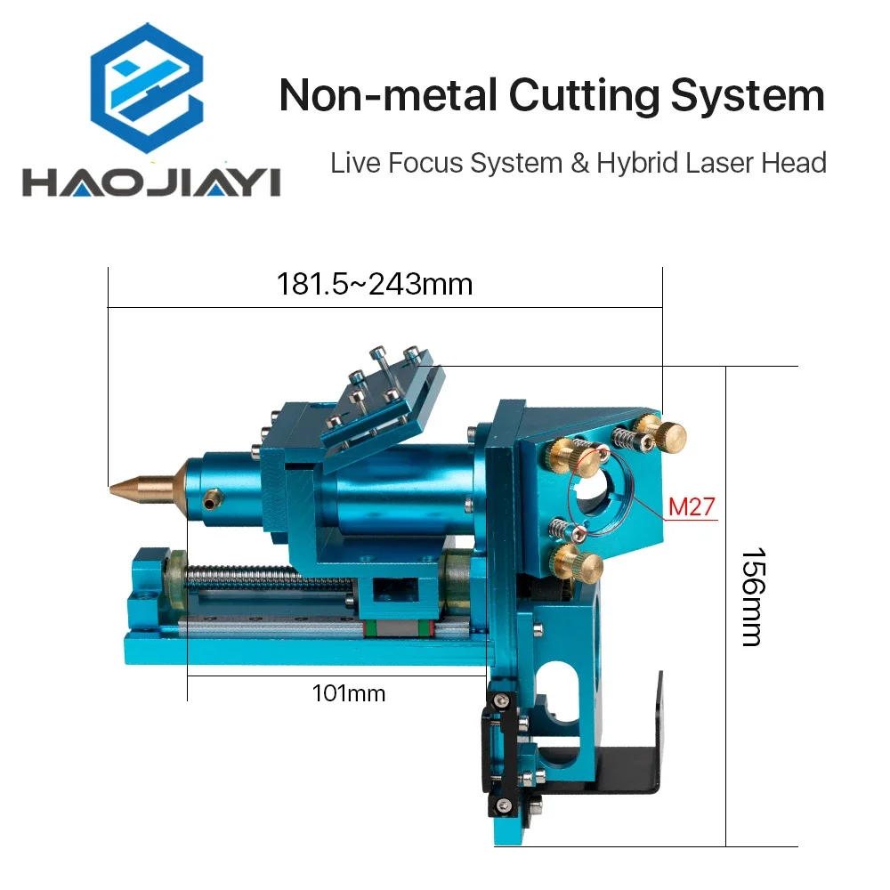 Auto Live Focus Système de Capteur LFS-ANM-T43 Hybride Laser Tête Conducteur pour Non-métal Contreplaqué Bois CO2 Machine De Découpe