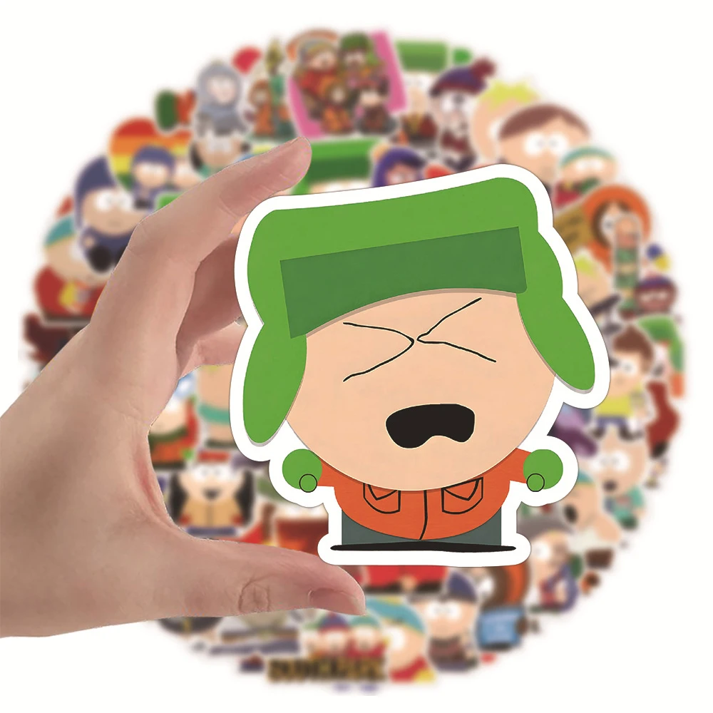 10/30/50/100 sztuk Anime animacja SouthPark naklejki Cartoon naklejka motocykl Laptop telefon naklejka dekoracyjna do samochodu dla dzieci zabawki