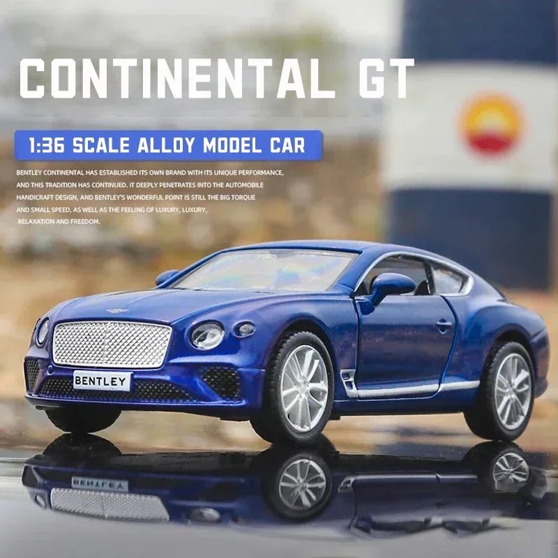 

Масштаб 1:36, модель автомобиля из сплава Bentley Continental GT, литая под давлением машина, игрушки для мальчиков, подарок на день рождения, игрушки, коллекция автомобилей