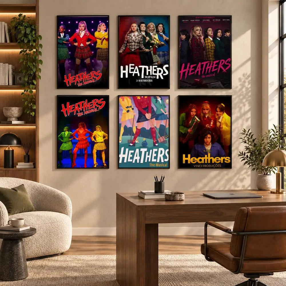 Classic Teenage Musical H-Heathers Poster Self-adhesive Art Waterproof Paper Sticker Coffee House Bar Room Wall Decor
