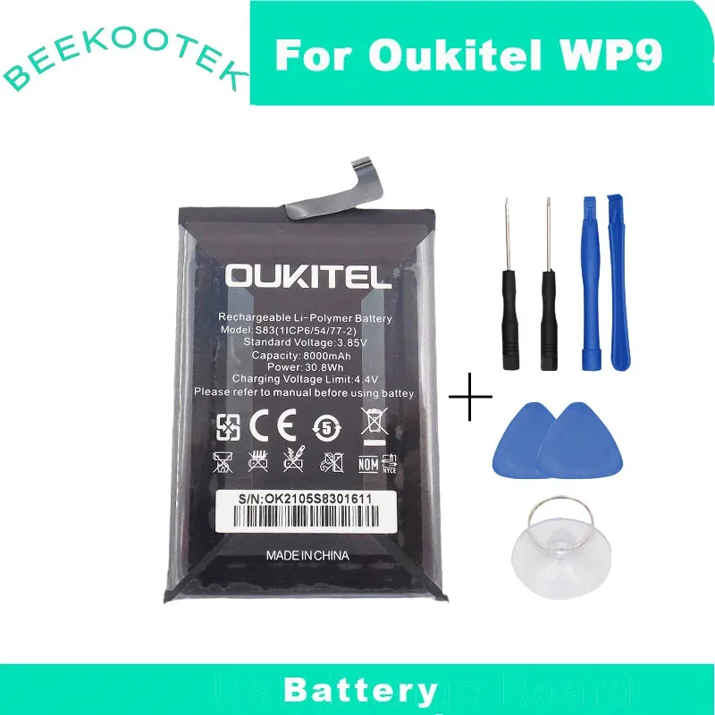 

100% Original Battery for OUKITEL WP9 battery 8000mAh Long Standby Time For OUKITEL S83 Battery