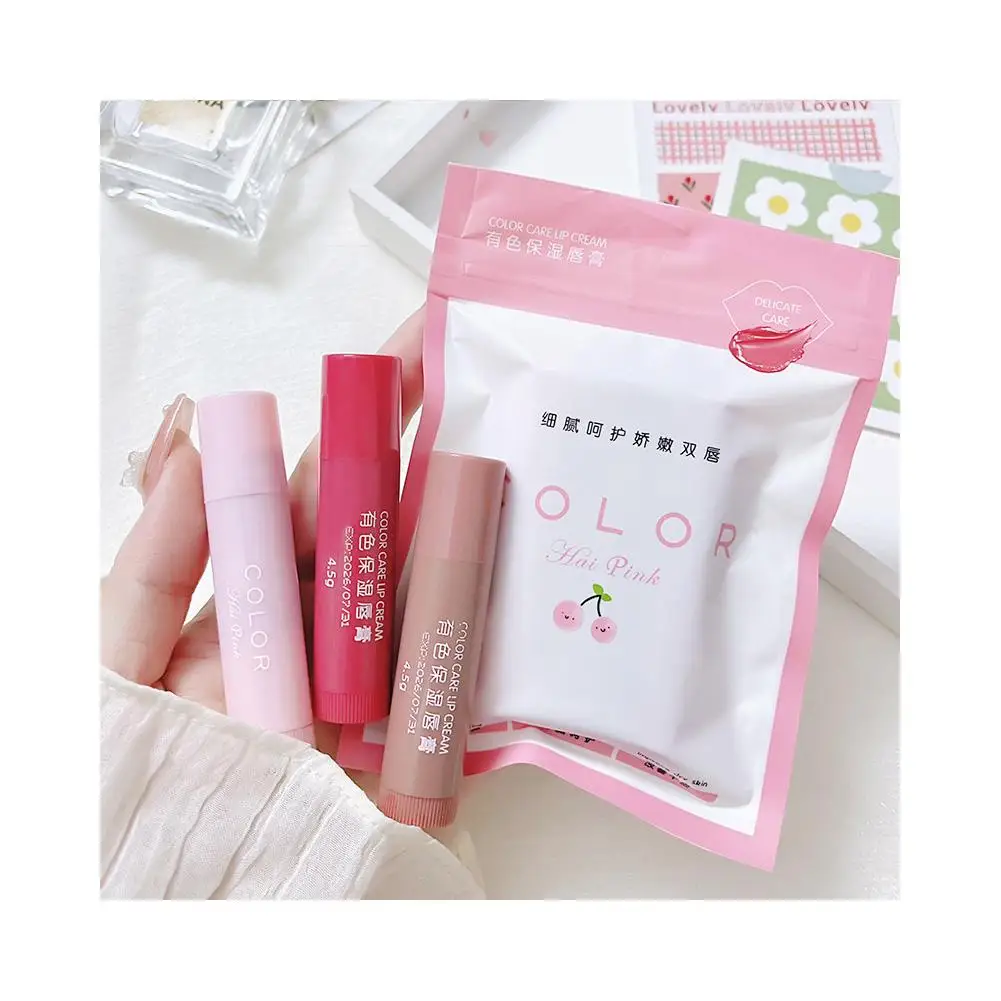 1/3 Stuks Lippenbalsem Hydraterende Anti-Droge Lippenbalsem Gemakkelijk Te Verzorgen Make-Up Gekleurde Lip Lippenstift Tint Anti-Kraken Cosmetica Dragen A1f5