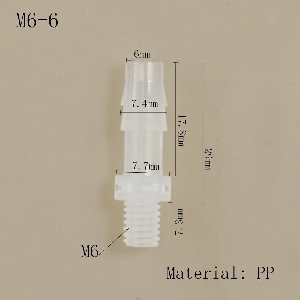 Schlauch Joint Adapter PP Kunststoff Luft Ventil Rohr Abgabe Kleber Subpackaging Fitting Anschluss – Detail 17