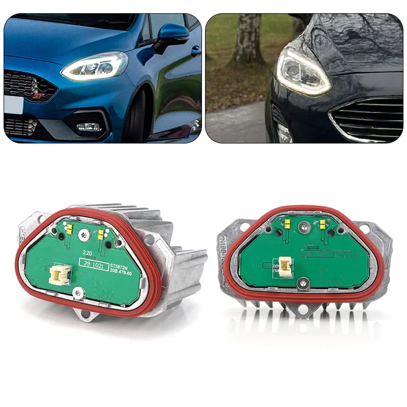 YELLOW White DRL LED Headlight Daytime Running Light Module Source Driver for Ford Fiesta MK8 MK7 Focus MK4 Puma H1BB13D278AC