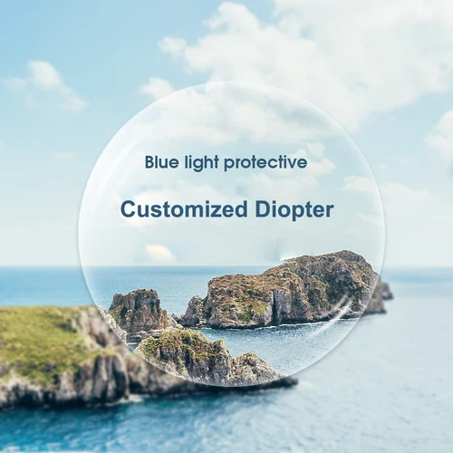 Imagen 2 del producto Lentes ópticas antiluz azul para miopía, lentes de resina CR-39 para ordenador, antirayos azules