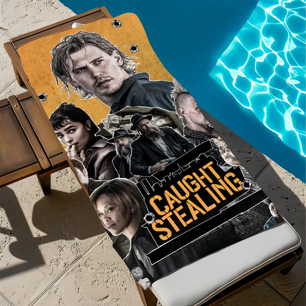 C-C cau-ght-t show S-stea-ling منشفة الشاطئ سريعة الجفاف لينة مناشف حمام السباحة هدية للسفر الصالة الرياضية دش التخييم الرياضة