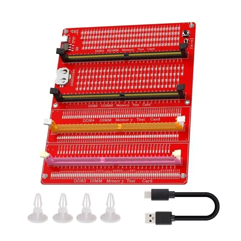 

31BA DDR3/4/5 RDIMM/UDIMM Memory Tester with LED for Desktop Computer