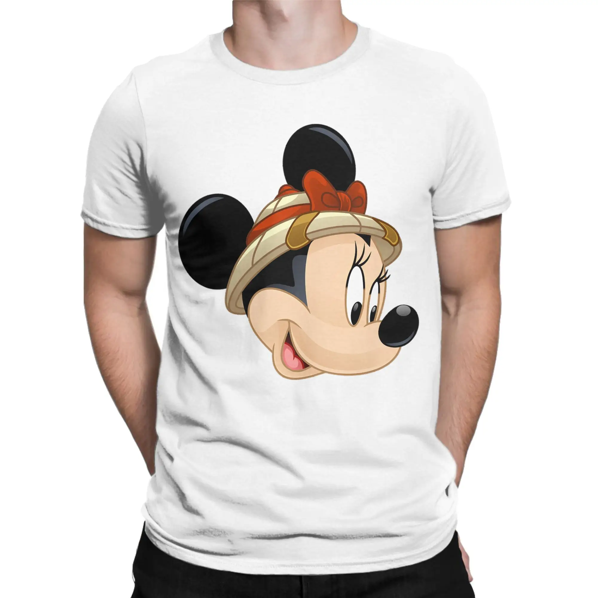 

Уличная футболка с Микки Лицом, хлопковые футболки, футболка для отдыха для мужчин, летняя футболка Y2K, повседневные повседневные футболки с короткими рукавами
