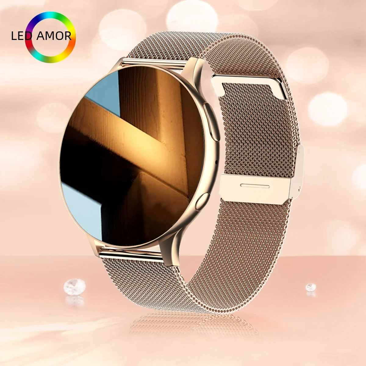 

2025 Fashion Luxury For Women Gift SmartWatch Women Bluetooth Call Blood Pressure Sport Fitness Tracker Waterproof Smartwatches