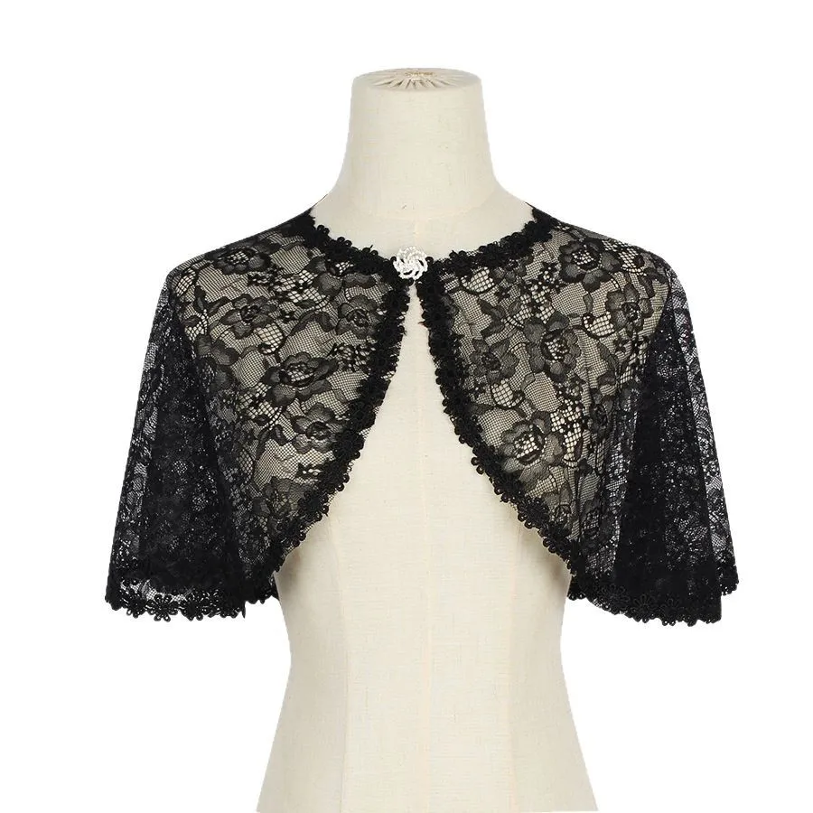 Scialle da sposa in tulle di pizzo da donna tinta unita morbido trasparente da sposa mantello da sposa scialle cosplay accessori da sposa