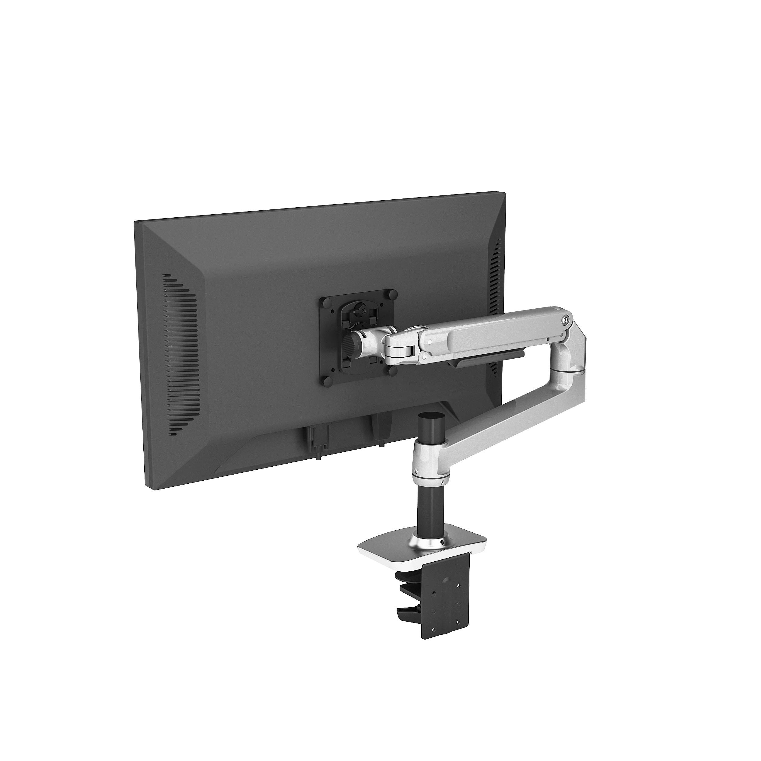 

Hot sell Office Desk Black Single Arm Computer Monitor Arm Design Height and Angle Adjustable Aluminum Alloy