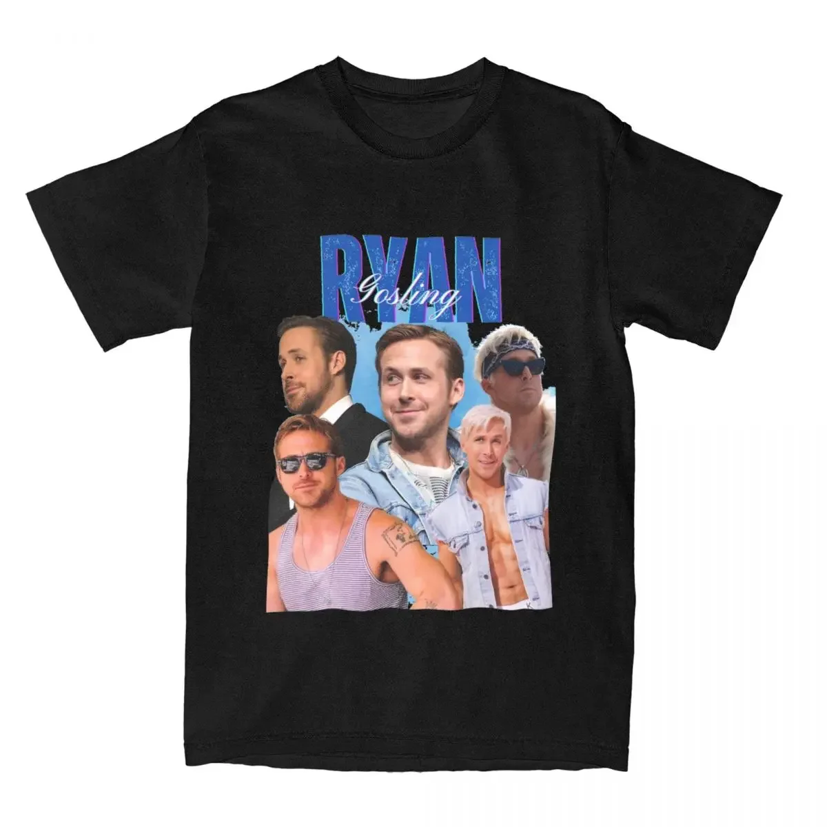 Funny I Love Ryan Gosling T-Shirts Men Round Collar Pure Cotton T Shirts Short Sleeve Tees Unique Tops