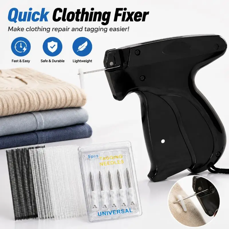 Fine Sewing Stapler Set Quick Clothes Fixing Device Anti Jam Needle Set Quilting Hemming Tool Garment Quilt Sock Tag Fastening