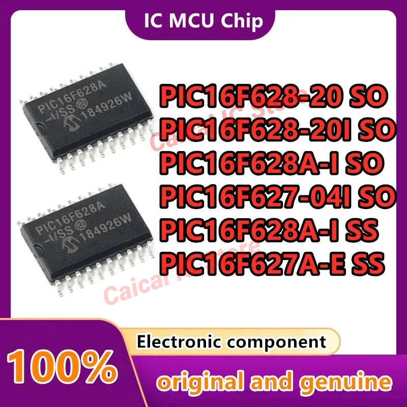 

PIC16F628A-I/SS PIC16F627A-E PIC16F628A-I/SO PIC16F628-20 PIC16F627-04I PIC16F628-20I New Microcontroller (MCU/MPU/SOC) IC 5PCS