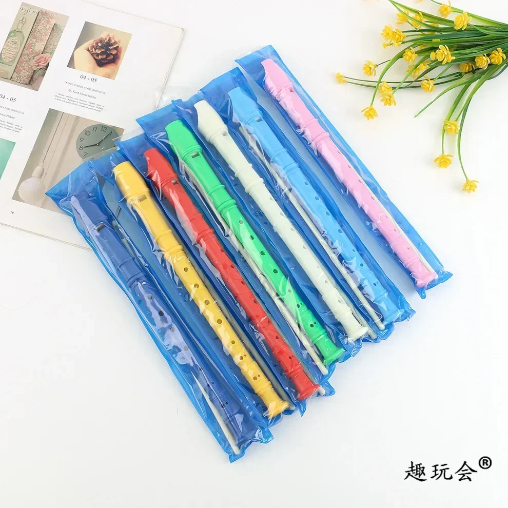 1 ชิ้นของเล่นเครื่องดนตรี Professional Treble Flute 6/8 - Lubang Soprano Recorder ABS Clarinet เสียงง่ายปรับเครื่องมือ