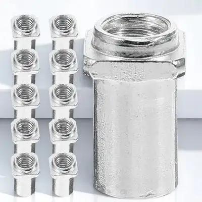 

20Pcs Drum Swivel Nut Durable Solid Iron Replacement Tom Lug Floor Drum Supply Spare Part Multi-Grain Design Scratch Resistant