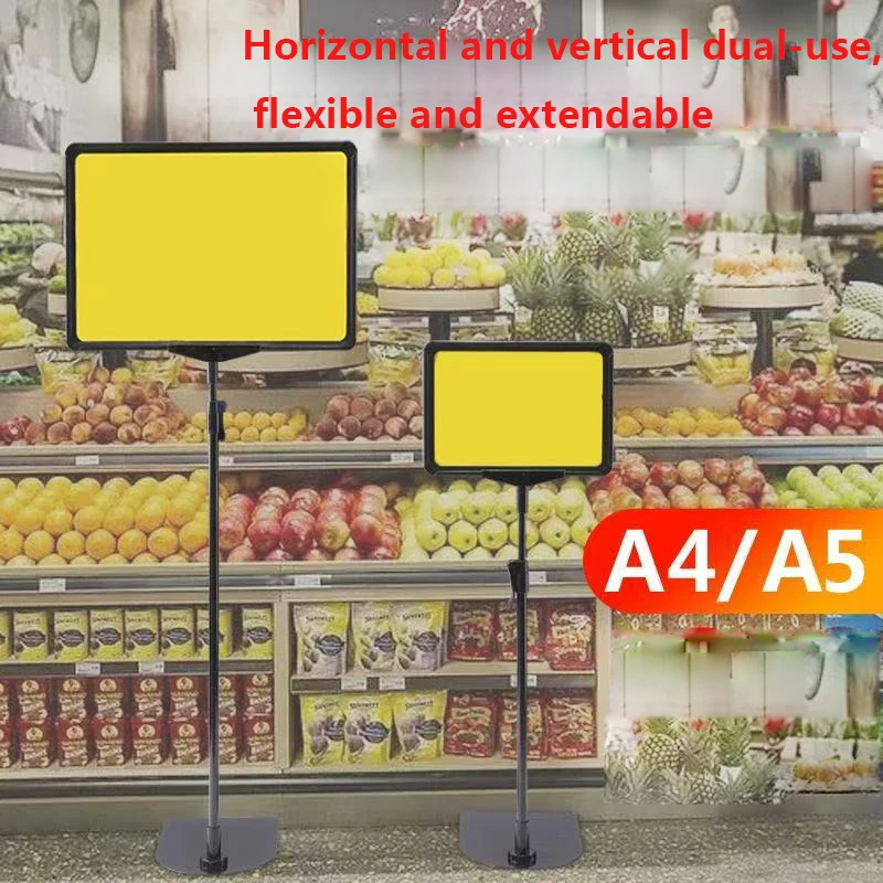 لوحة سعر عرض السوبر ماركت مع لوحة ترويج سعر حامل منبثق قابلة للتعديل