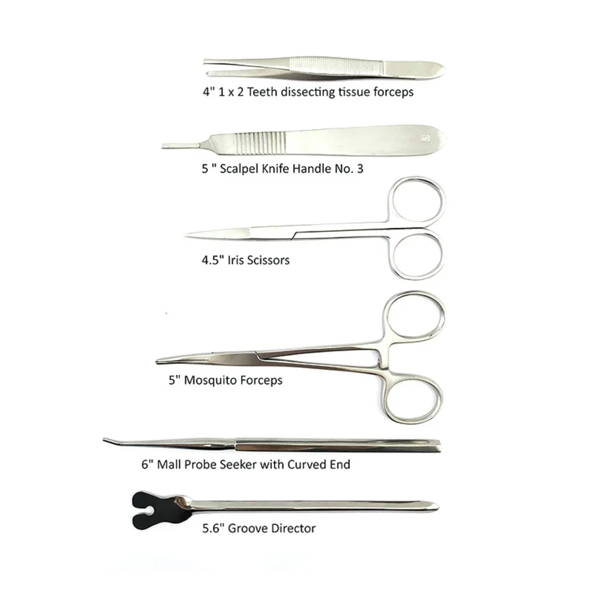 22 Pieces of Biological Dissection Tools, Stainless Steel Needles, Probes, Scissors, Tweezers, Experimental Equipment and Tools
