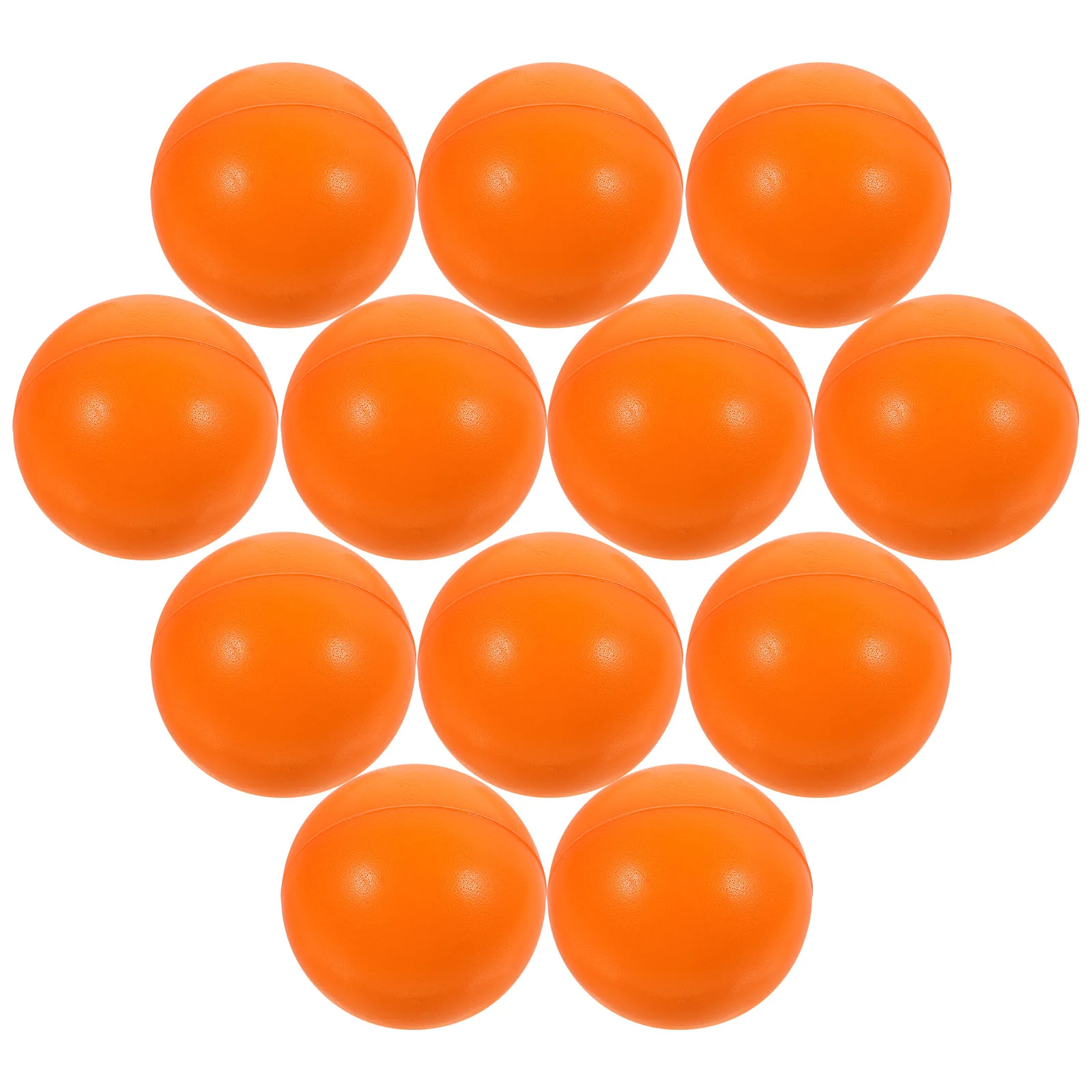 12 Pcs Foam Sponge Pressure Ball Toys Stress Balls Solid Relief Polyurethane (PU Also Called Sponge) Fidget Squeeze Plaything