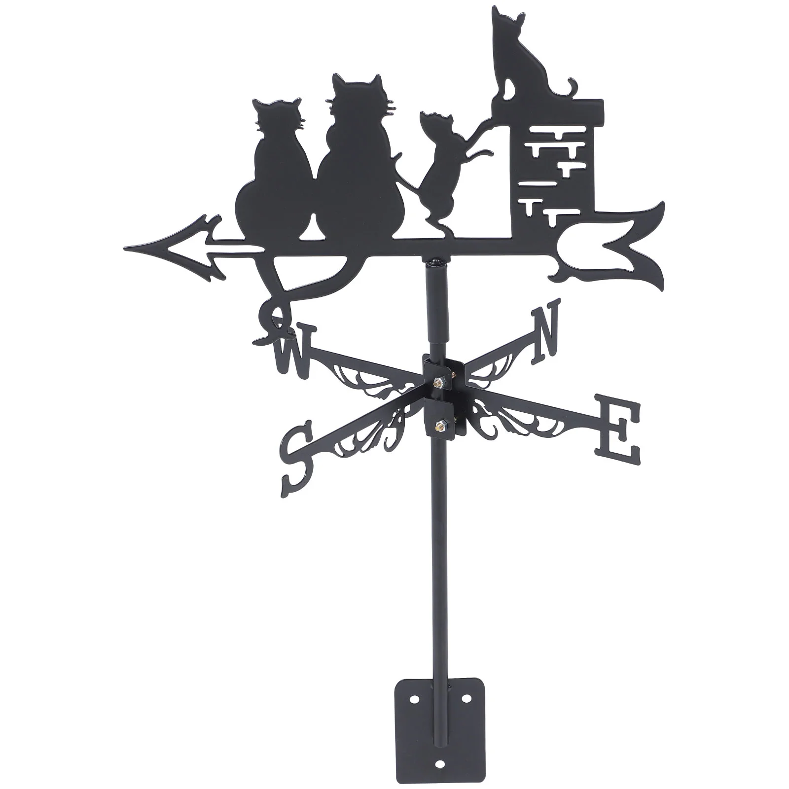 Weather Vanes Roof Mount Rustic Outdoor Decor Metal Weathervane Garden Decorations