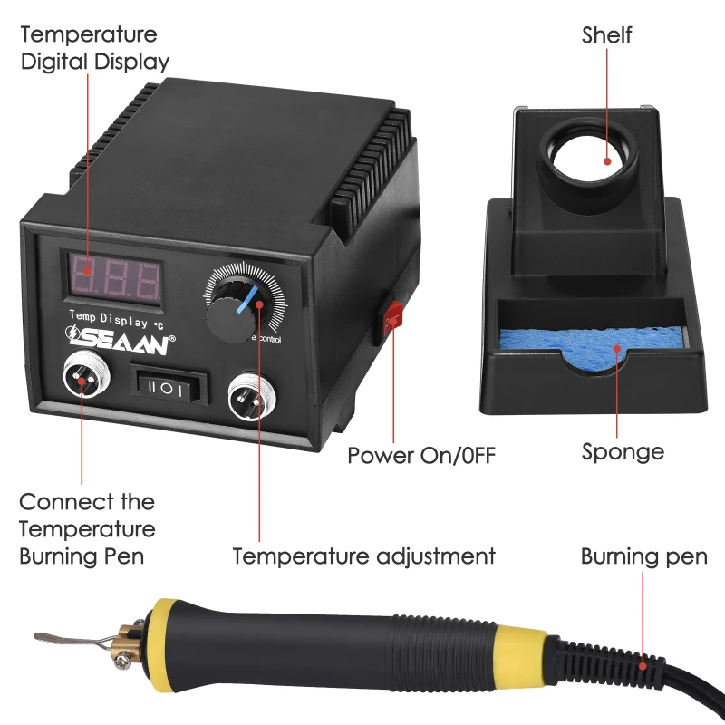 Upgraded Wood Burning Kit, Welding Equipment, Adjustable Temperature Control, 2 Pen, 23 Pyrography Wire Tip for Carving, DIY