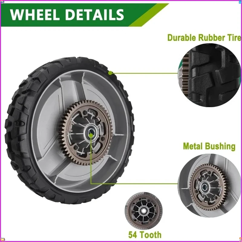 عجلات جزازة Walk-Behind مقاس 11 بوصة - تناسب HU725AWDH/HU725AWDHQ/HU800AWDH، تحل محل 501067001+