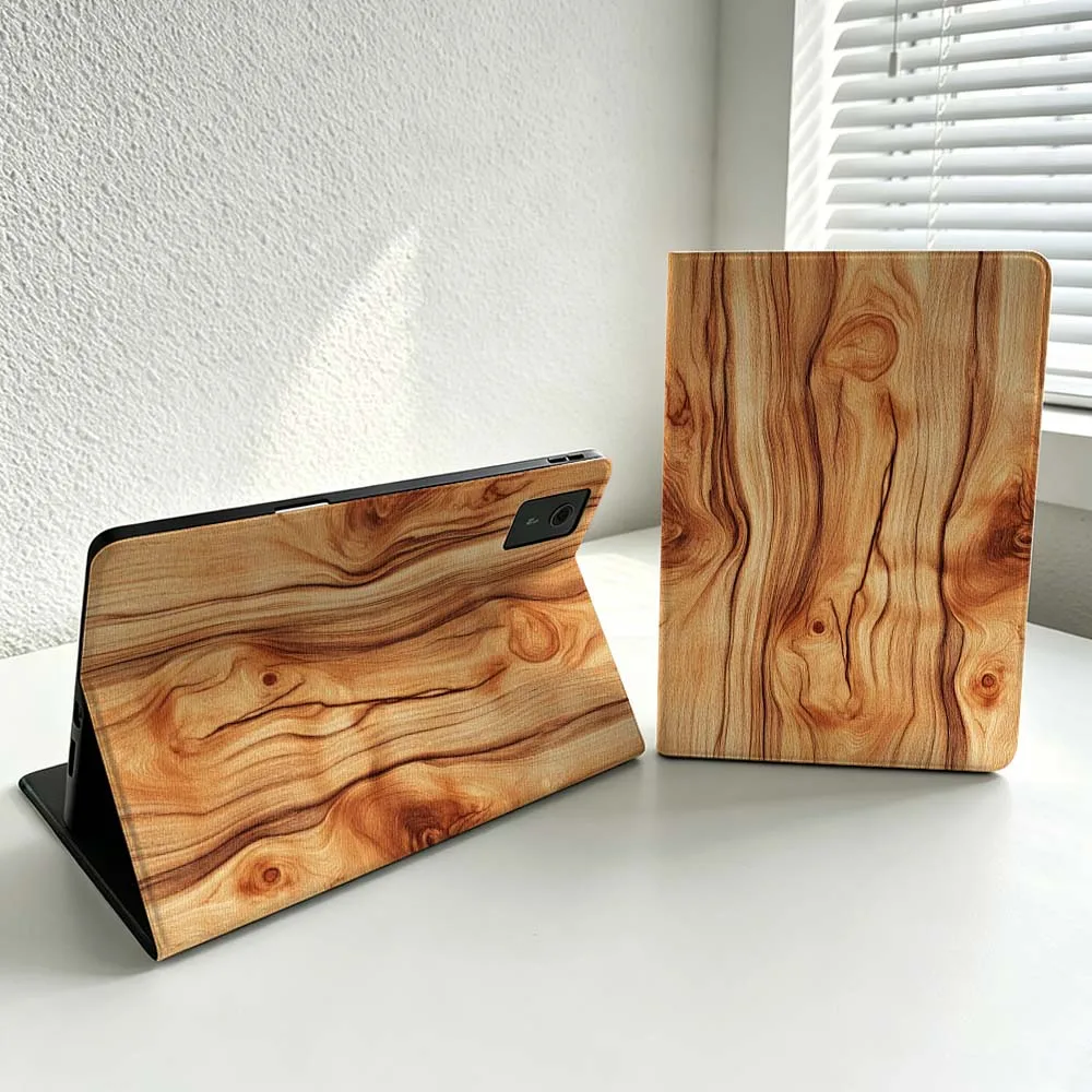 Natural Wood Grain Pattern For Lenovo Xiaoxin Lenovo Tab Pad Pro Plus K11 P12 M10 Legion Y900 Soft Inch Tablet Case Cover