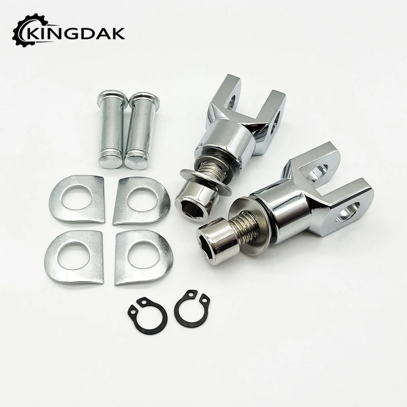 39MM Universal Motorcycle Foot Pegs Support Mount Footrests Clevis Hardware Kits For Harley Softail FXST for Honda for Yamaha