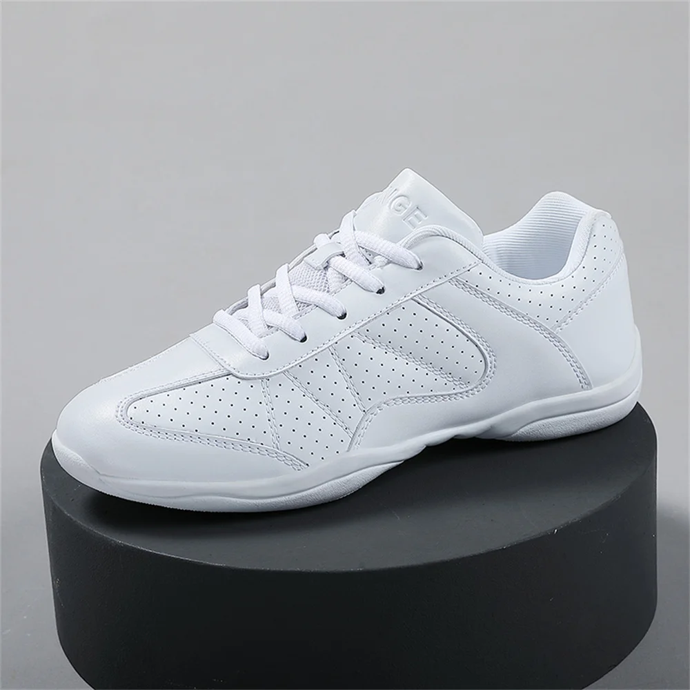 BAXINIER Girls White Cheer Shoes Trainers Training Dance Tennis Shoes Women Lightweight Youth Cheer Competition Sneakers