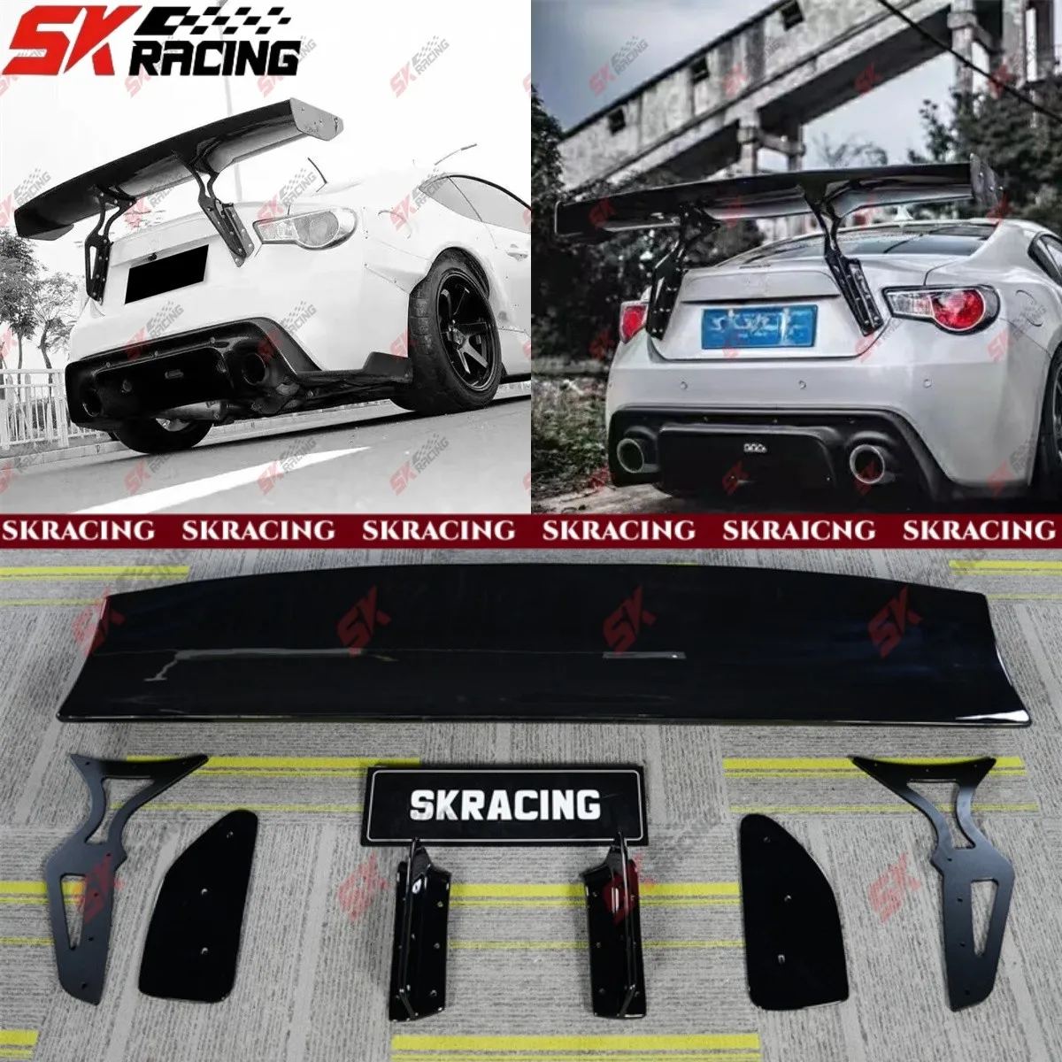 

Глянцевое черное/углеродное волокно заднего спойлера для Toyota 86 Subaru BRZ 2013-2020