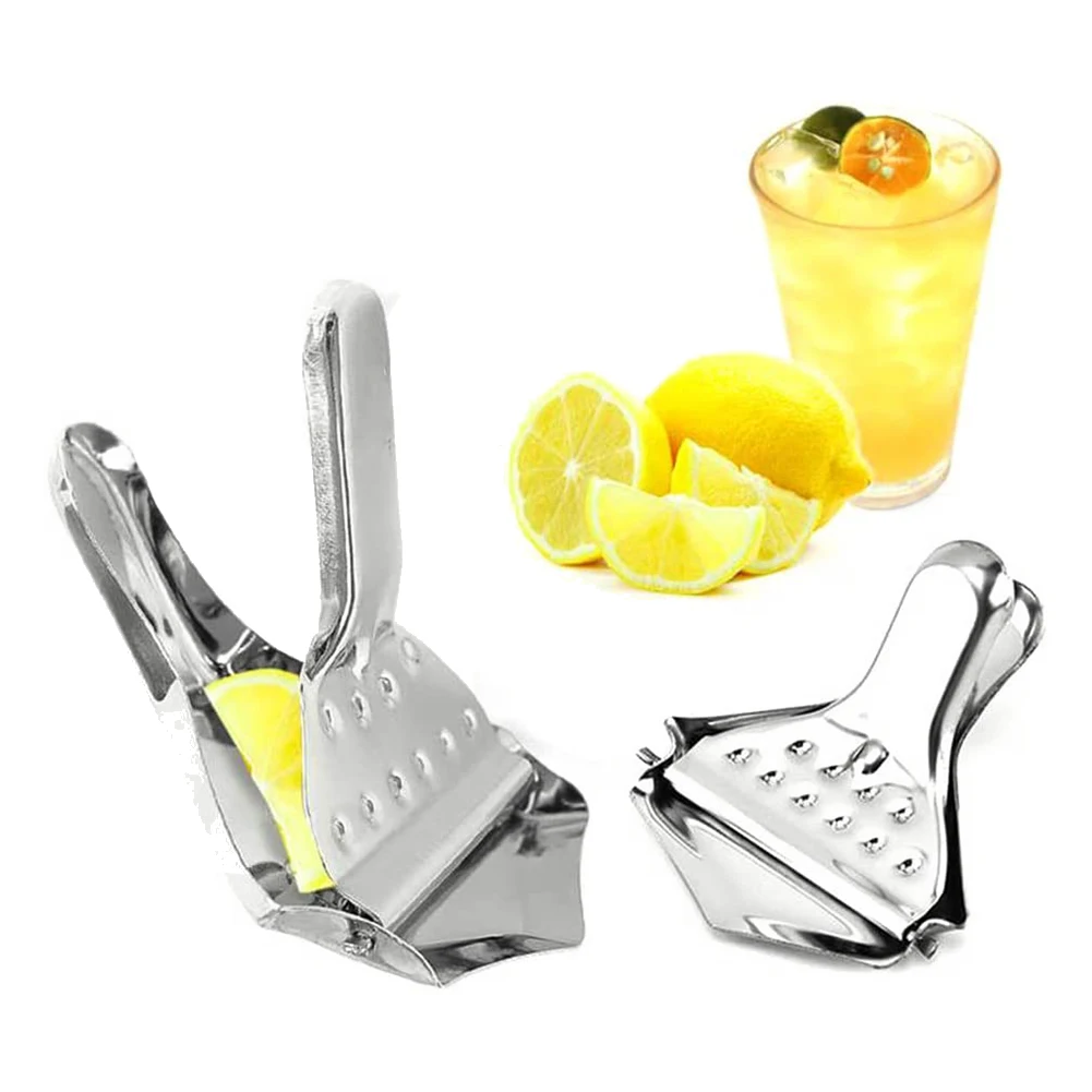 Stainless Steel Lemon Wedge Squeezer, Manual Lemon Clamp, Citrus Squeezer, for Home, Kitchen, Bar, 4 Pieces