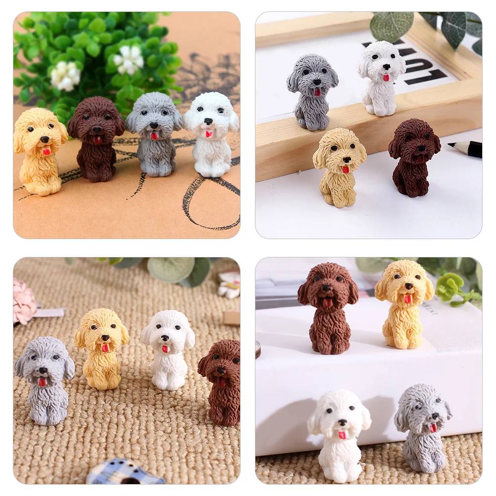

24Pcs Decorative Pencil Erasers Lovely Animal Erasers for Office School Writing Drawing Portable Study Table Accessories Kids
