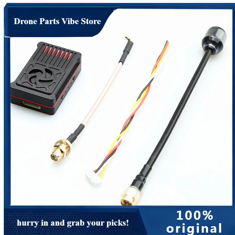 

APAneegfpv 5.8G 4W 56CH VTX PIT/25mW/1000mW/2000mW/3000mW/4000W MMCX Long Range FPV Video Transmitter for RC Drone