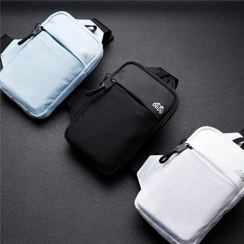 Men Crossbody Bags Mini Waterproof Large Capacity Mobile Phone Chest Bag Business Commuting Outdoor Sport Shoulder Crossbody Bag