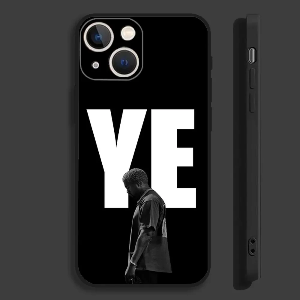 K-Kanye W-west music ye Phone Case For iPhone 16,15,14,13,12,11,Pro,Max,Plus,Mini,X,XS,XR,8,7,6,S,SE Soft Black Case